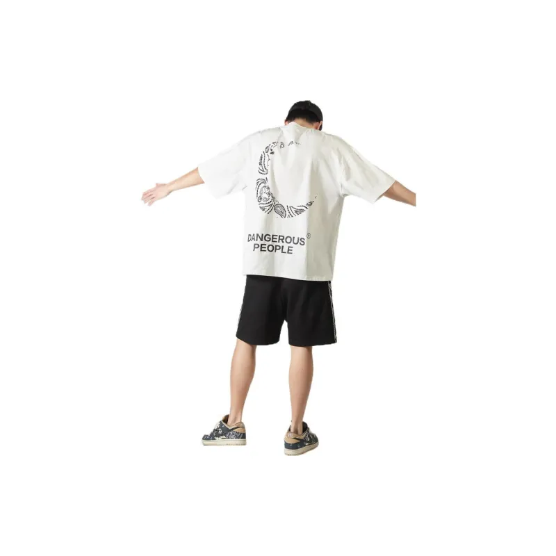 DANGEROUSPEOPLE Drop Shoulder Sleeve T-Shirt Unisex-4