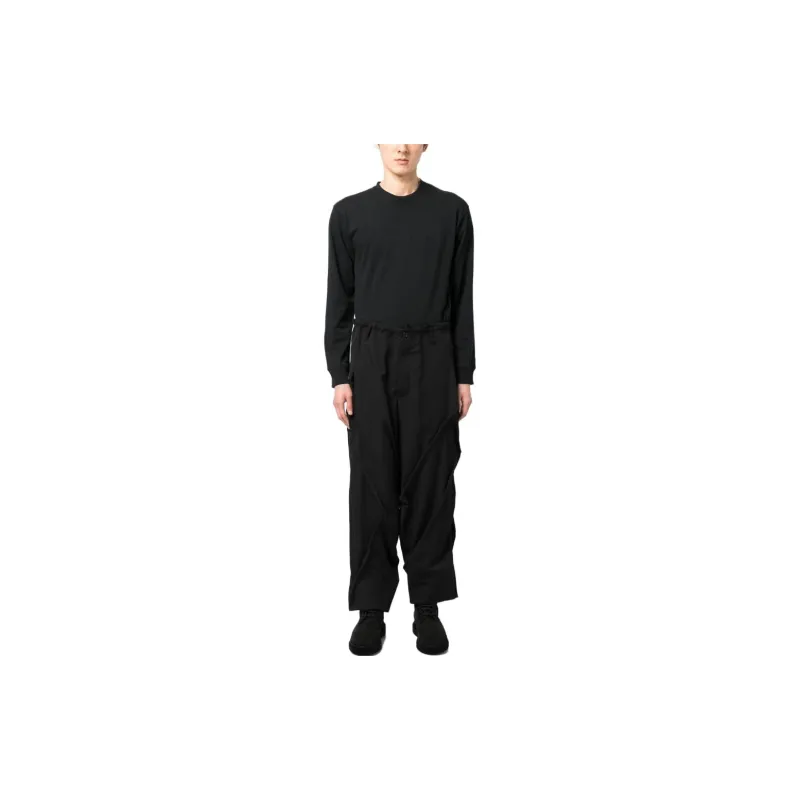 Yohji Yamamoto Pleated Drop-crotch Trousers-2