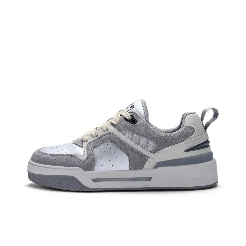 JEEP SPIRIT Skateboard Shoes Men Low Top Time Gray-0