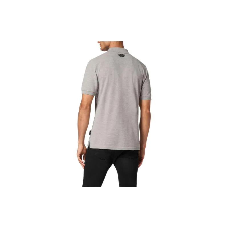 PHILIPP PLEIN Skull embroidered Cotton Polo Shirt-2