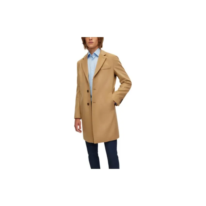 HUGO BOSS FW22 Coats Men's Khaki-2