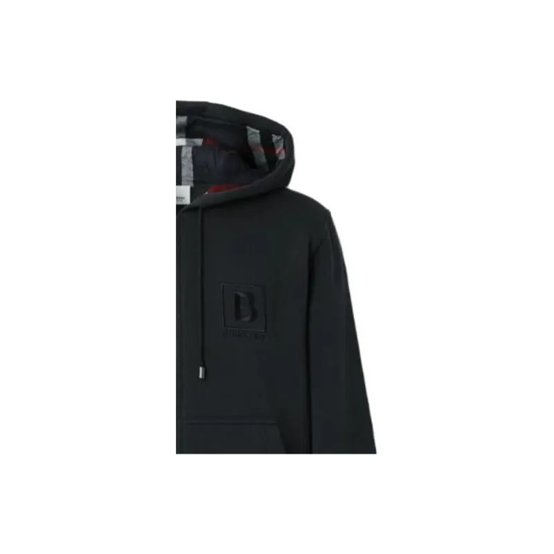 Burberry Letter Graphic Cotton Blend Zip Hoodie-5