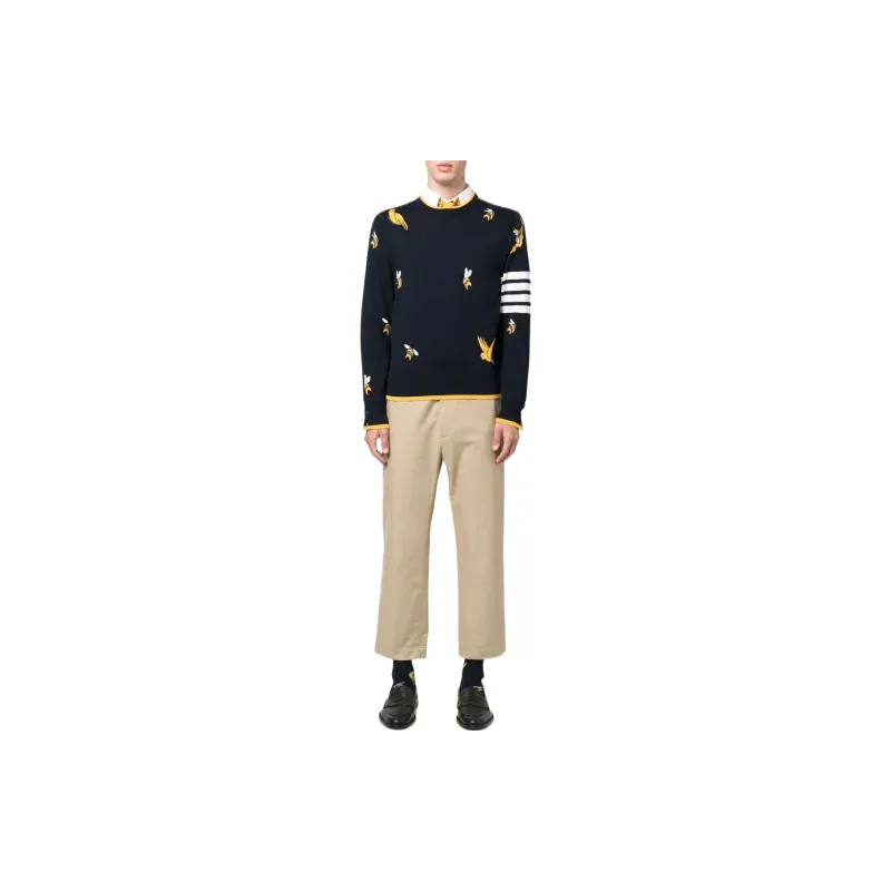 THOM BROWNE Sweaters Men Marine Blue-2