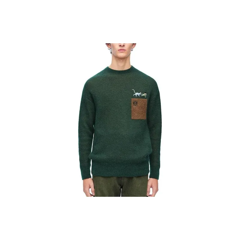 LOEWE Sweaters Men Green-2