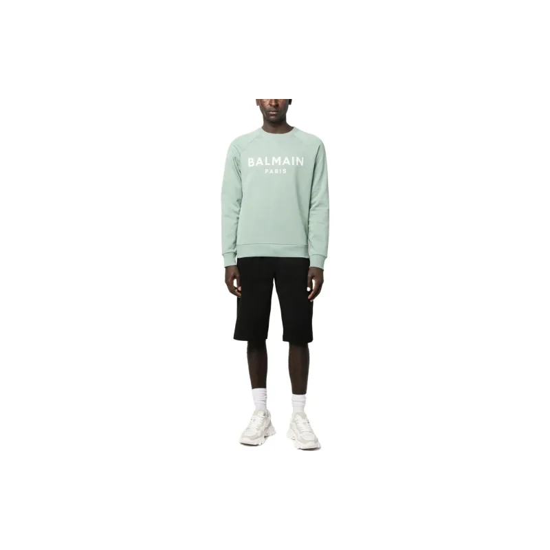 BALMAIN Sweatshirts Men Light Green-1