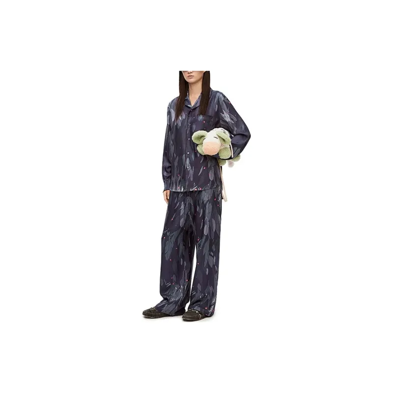 LOEWE x HAERDEYIDONGCHENGBAO SS23 Shirt Unisex Marine Blue-5