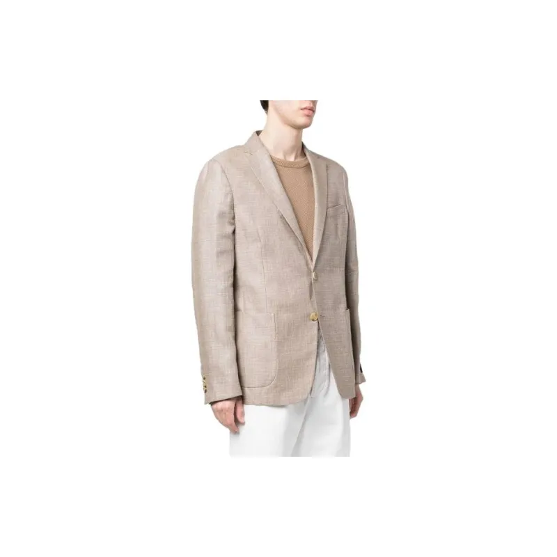 Zzegna SS23 Business Suits Coats Men's Beige-4