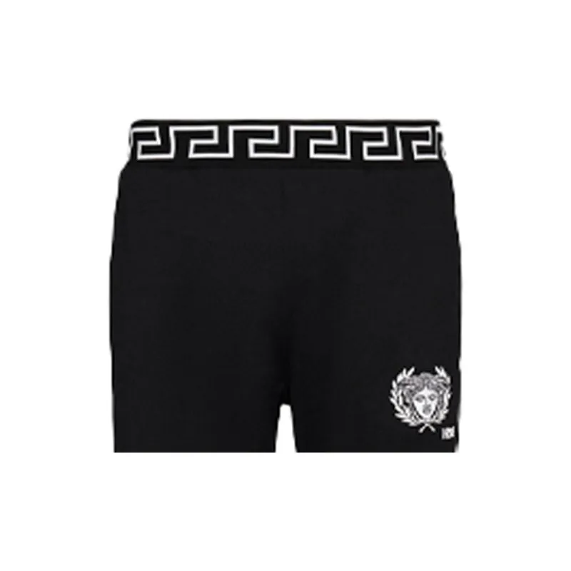 VERSACE Knitted Sweatpants Men Black-5