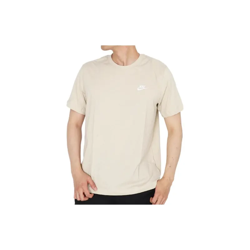 Nike T Shirts Men Beige-5