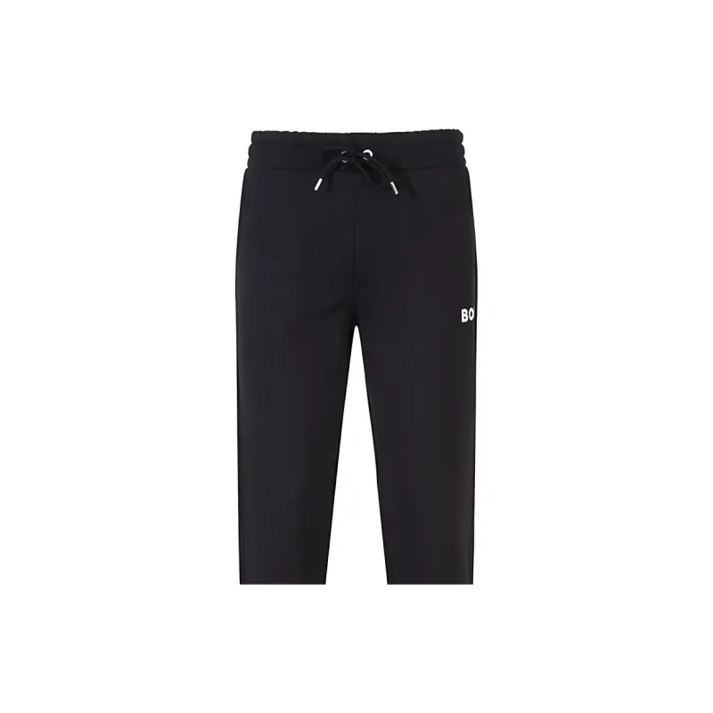 HUGO BOSS Lace Up Elastic Cuff Sweatpants Men's Black-5