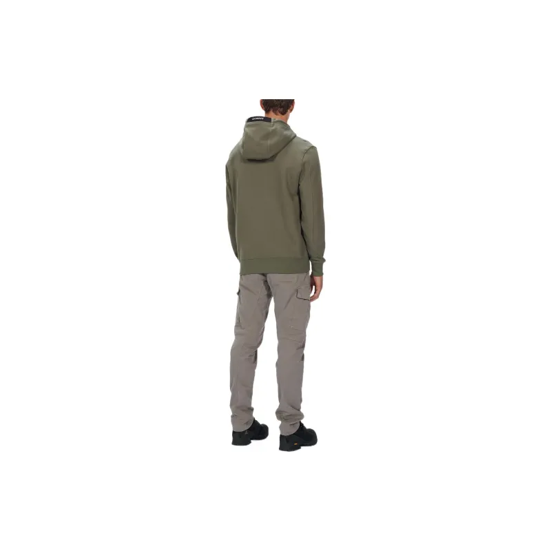 C.P.Company Diagnol Raised Fleece Hoodie-4