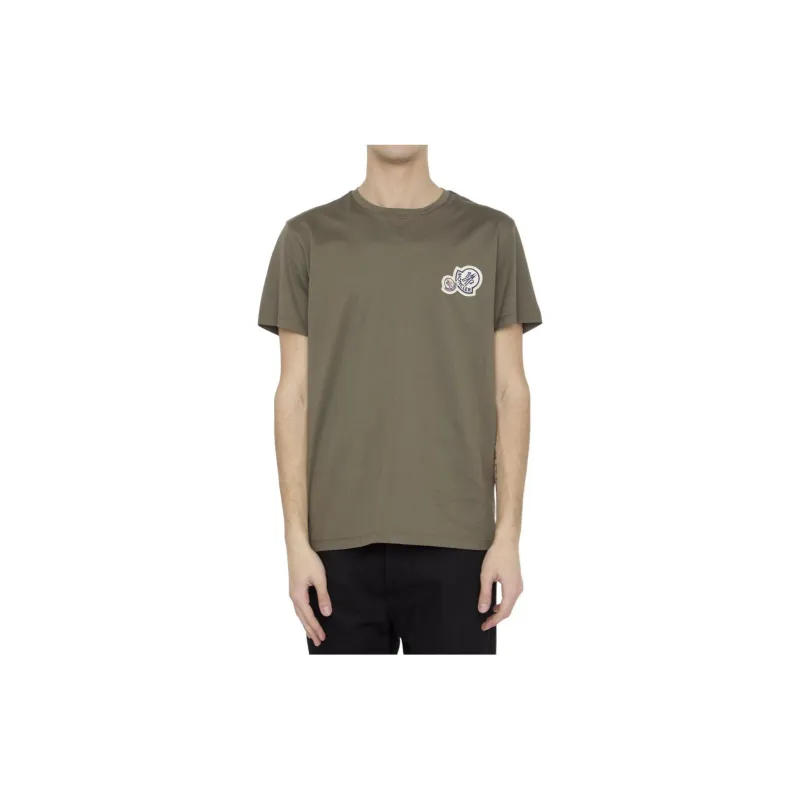 Moncler Double logo patch Cotton T shirt-1