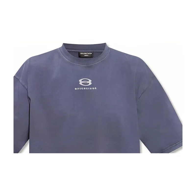 Balenciaga FW22 T Shirt Men's Gray Blue-5
