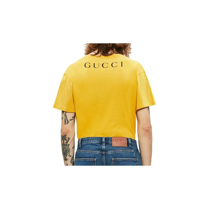GUCCI T-Shirts Men Yellow-1