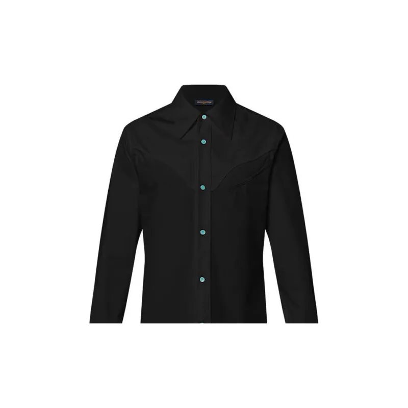 LOUIS VUITTON FW24 Shirt Men's Black-1
