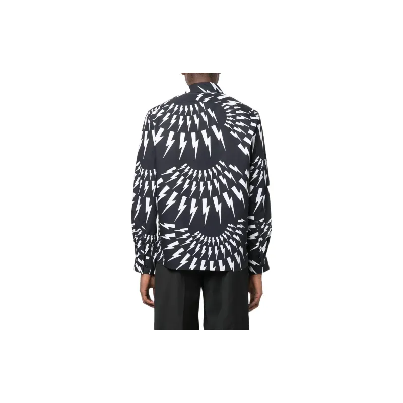 Neil Barrett Shirts Men Navy Blue-3