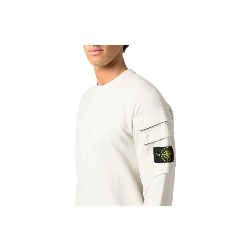 STONE ISLAND Compass-patch Crew-neck Sweatshirt-1