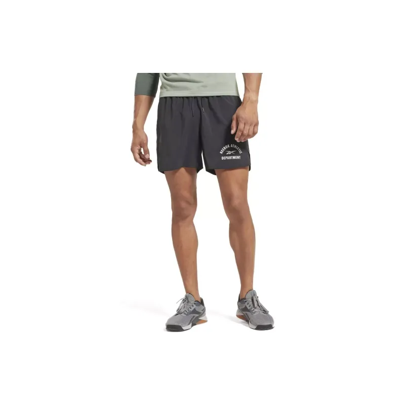 Reebok TRAIN WOVEN GRAPHIC SHORT Sports Shorts Men's Dark Gray-1