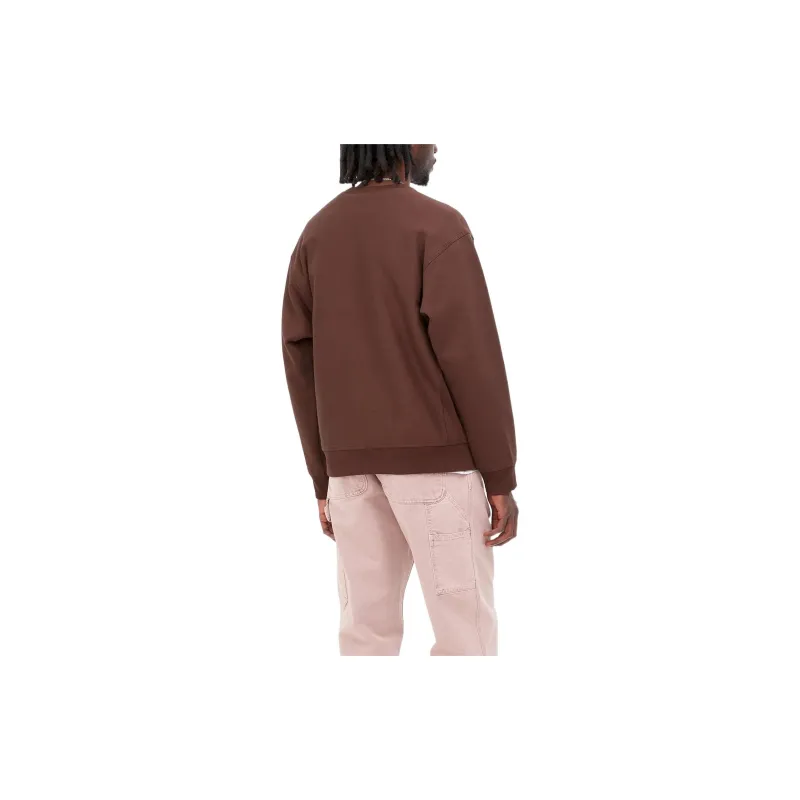 Carhartt WIP Sweatshirts Men Brown Red-3