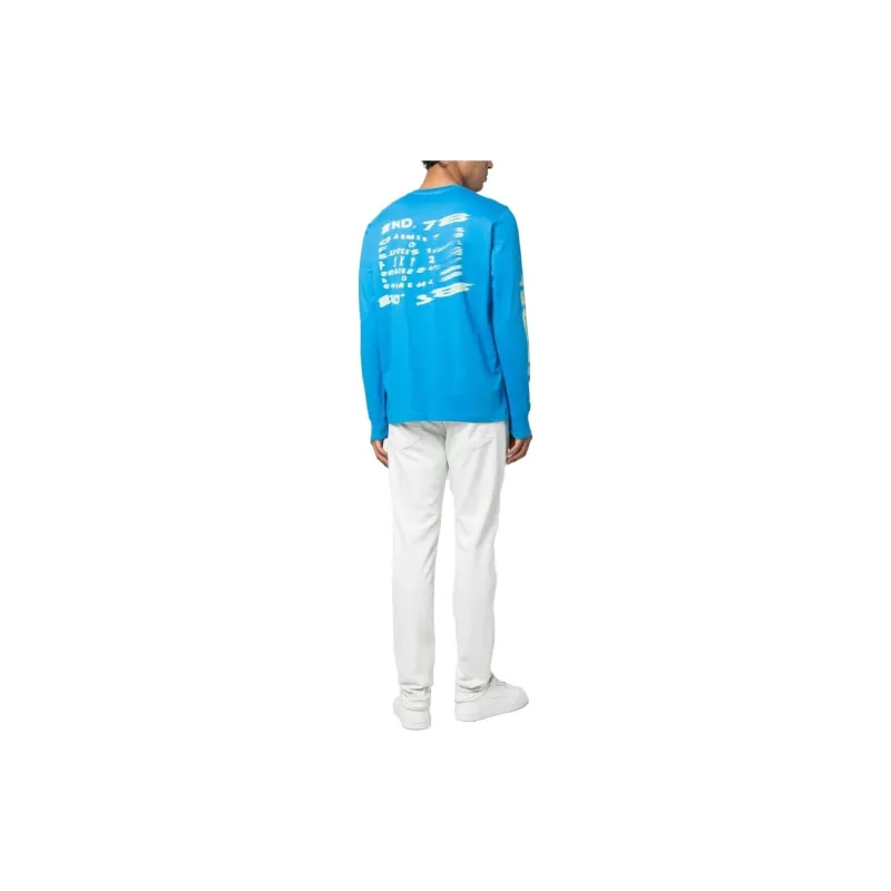 DIESEL Sweatshirts Men Sky Blue-2