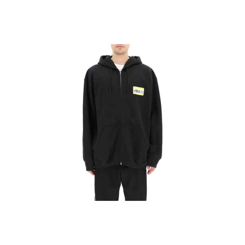 Vetements My Name Is Zip Up Hoodie-1