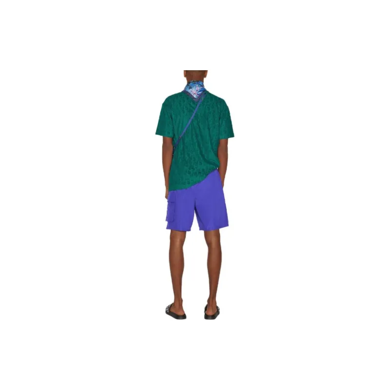 DIOR Casual Shorts Men Purple-2