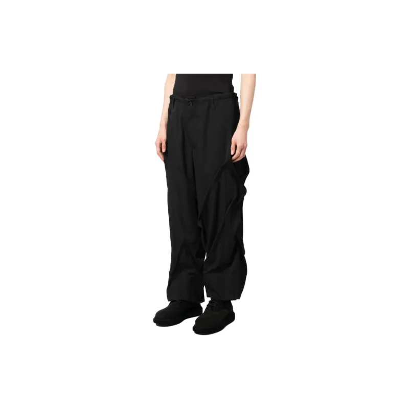 Yohji Yamamoto Pleated Drop-crotch Trousers-1