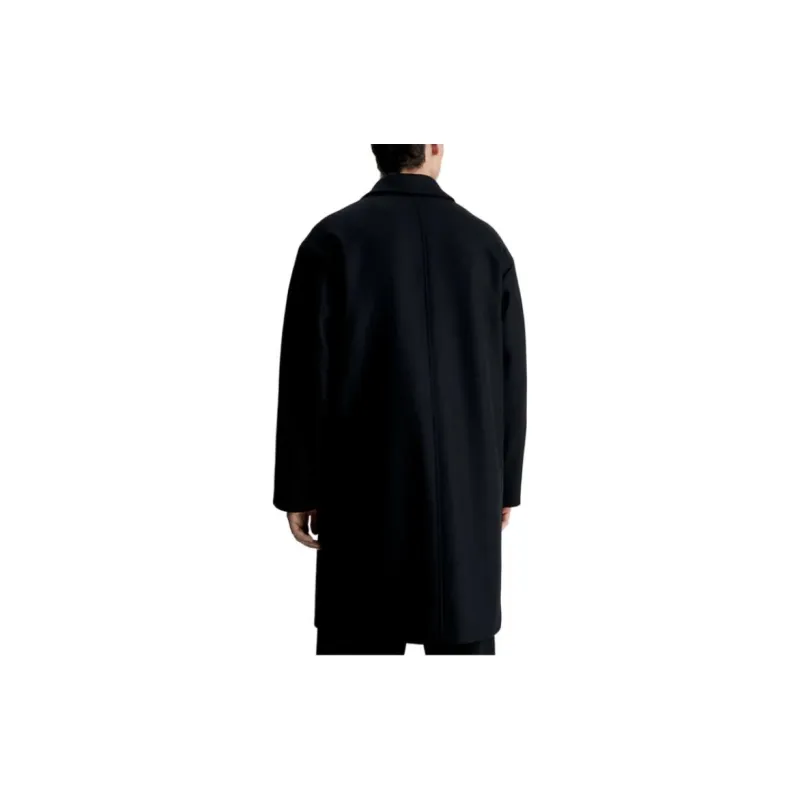 CK/Calvin Klein Relaxed Wool Blend Coat Coats Men's Black-2