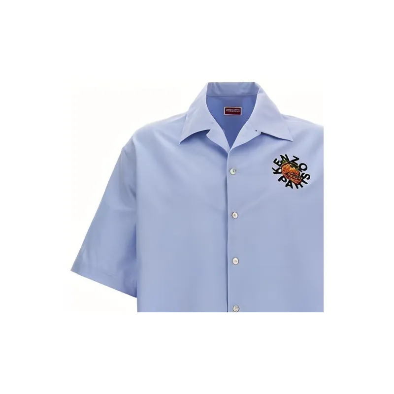 KENZO Orange Hawaiian Shirt-2