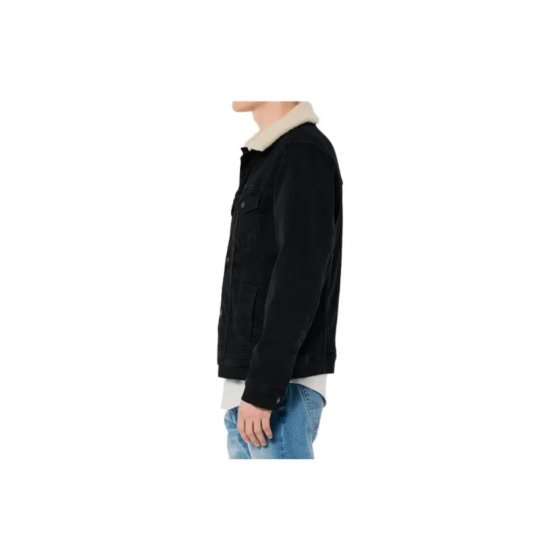 Hollister Jackets Men Black-3