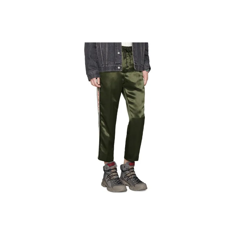 GUCCI Casual Pants Men Green-2