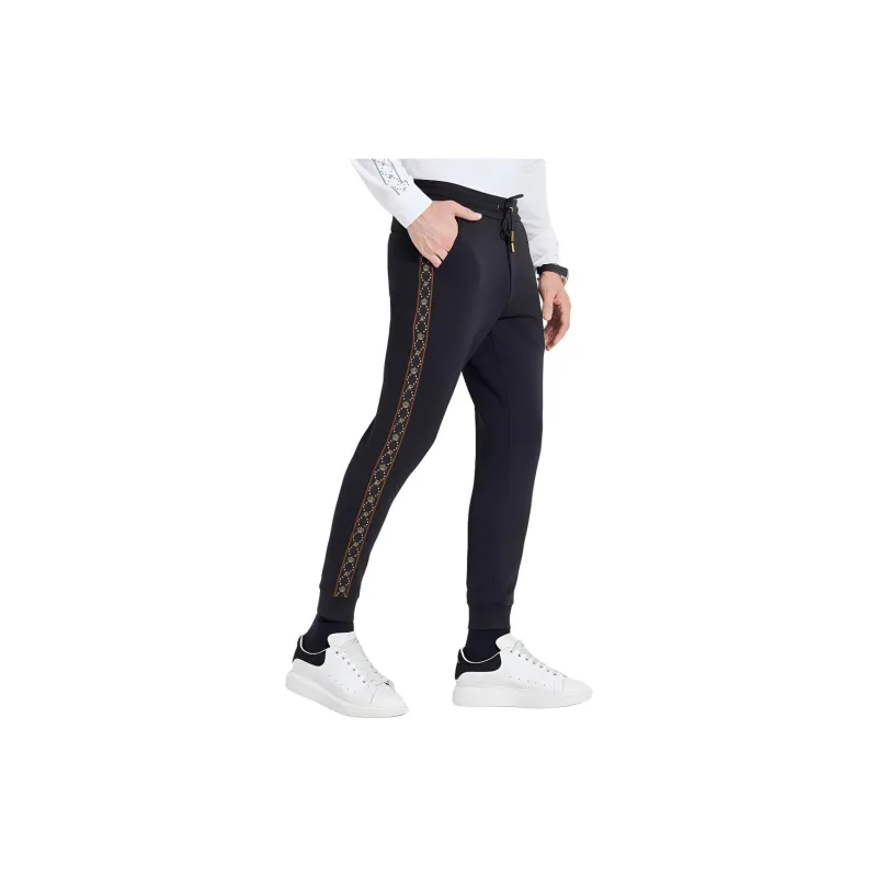 Raidy Boer Casual Pants Men Black-4