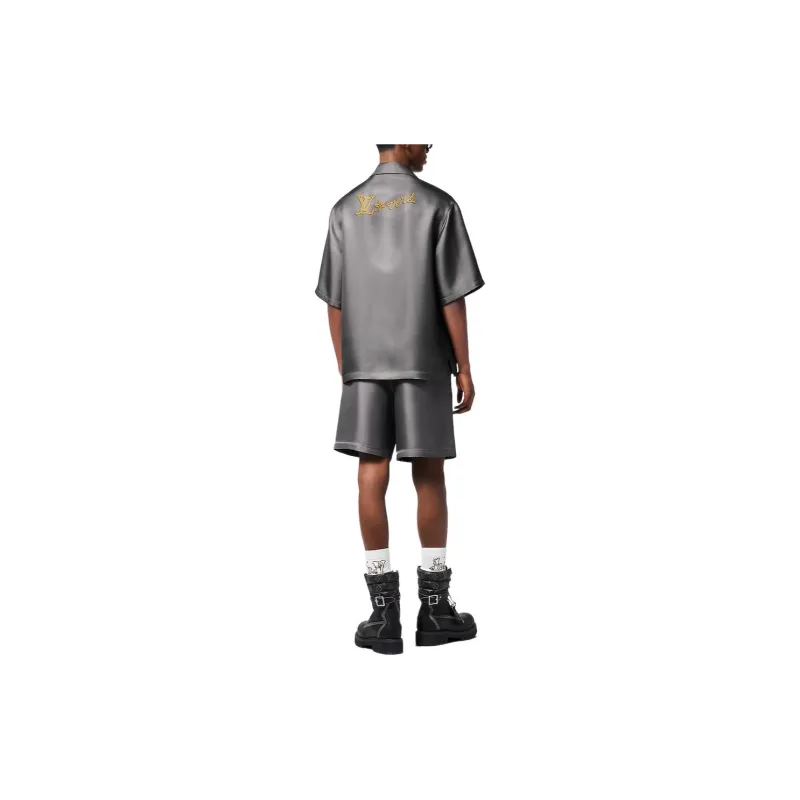 LOUIS VUITTON Printed Silk Shorts-3