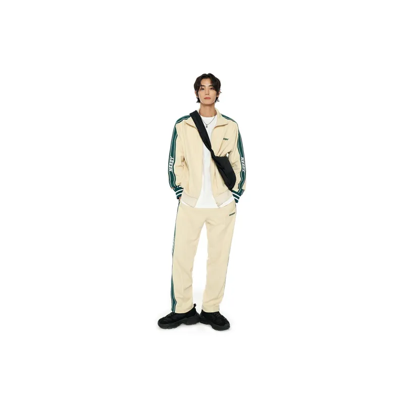 NERDY Casual Pants Unisex Beige-2