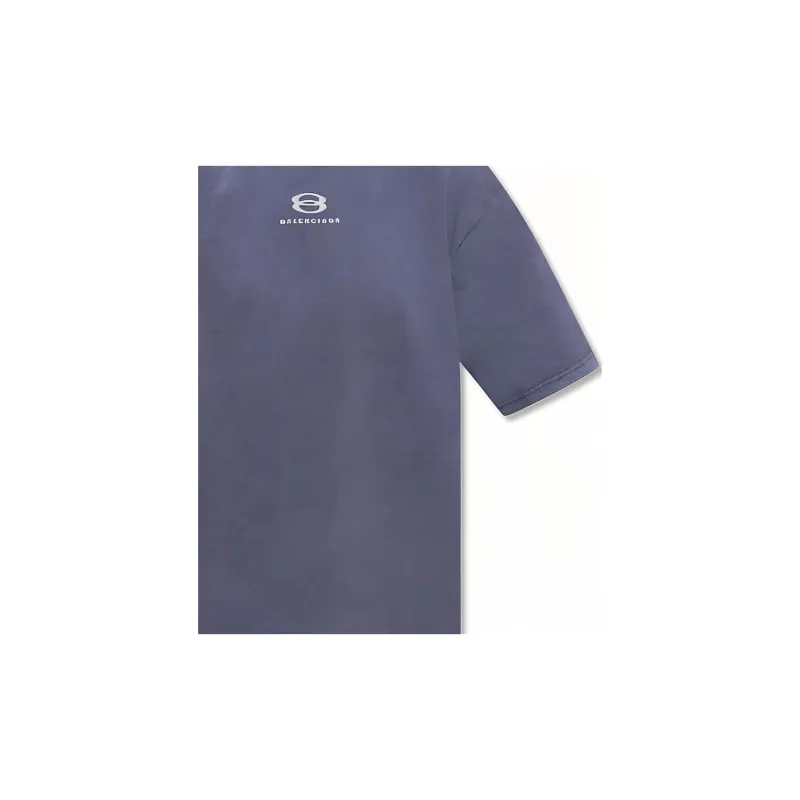 Balenciaga FW22 T Shirt Men's Gray Blue-4