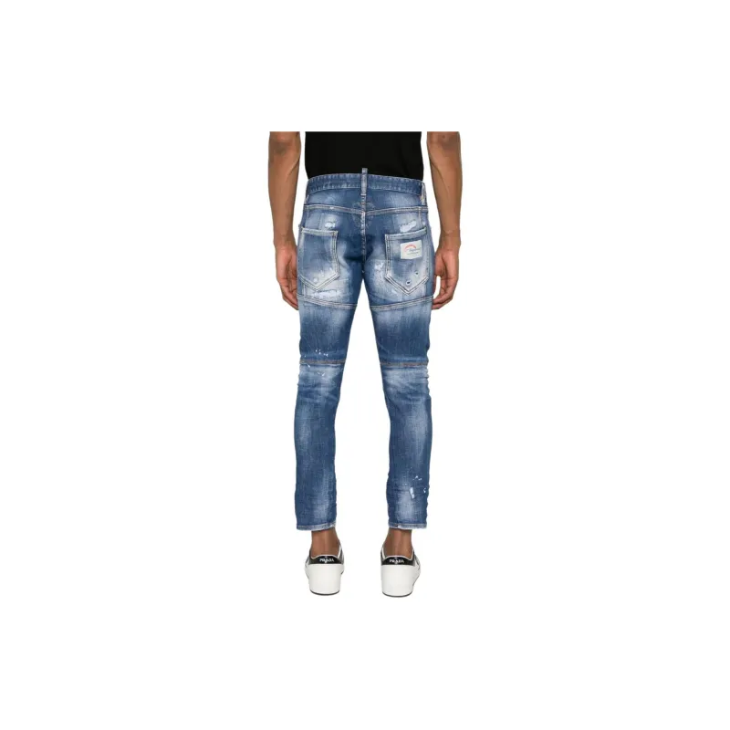 DSQUARED 2 Distressed Tidy Biker Jeans-4