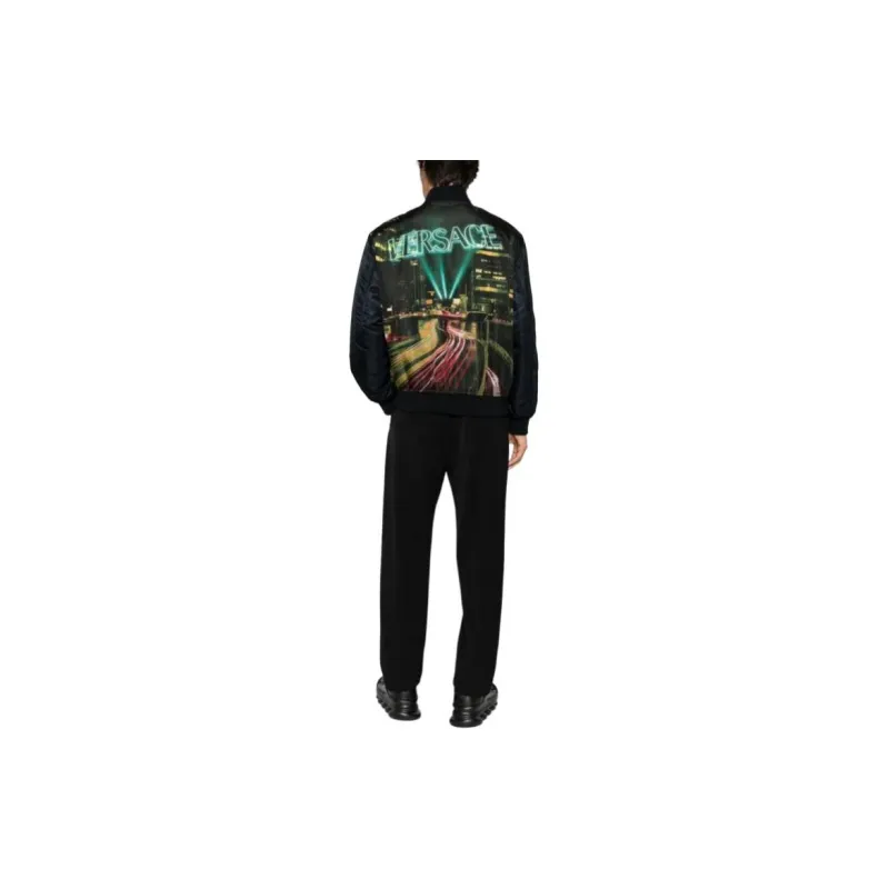 VERSACE City Lights Printed Blouson-2