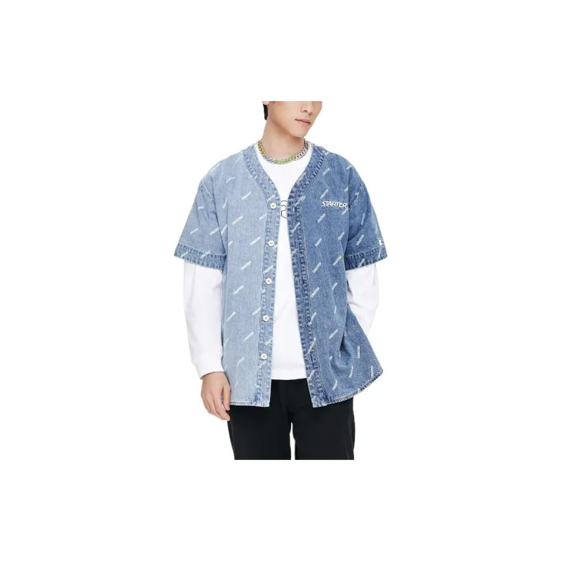 STARTER Denim Jacket Unisex Denim Blue-2