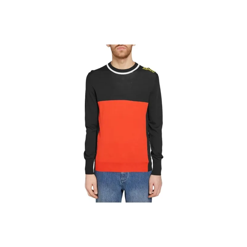 KENZO Knitwear Men Black Orange-2