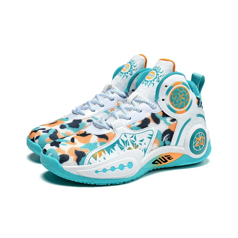 Prince McQueen Cushioning And Breathable Mid Top Air Cushion Basketball Shoes Unisex-7