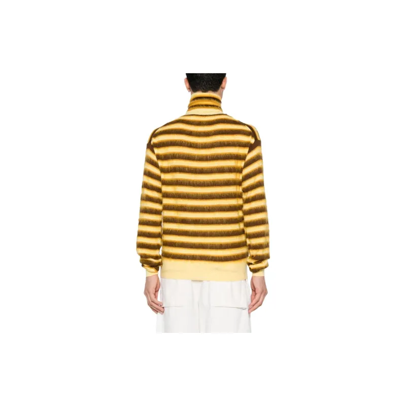 MARNI Striped Roll Neck Knitted Jumper-2