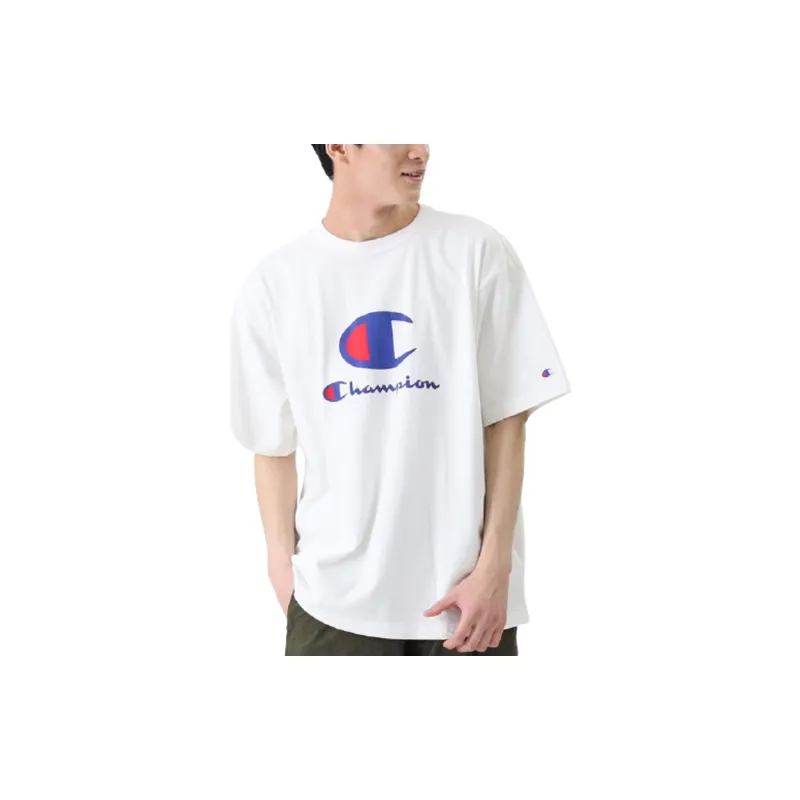 Champion SS21 T Shirt Japan Version Unisex White-2