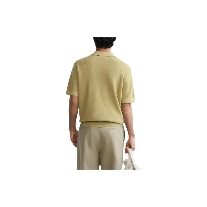 ZARA Polo Shirts Men Mustard-2