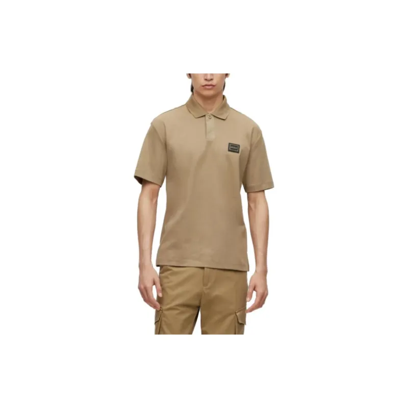 HUGO BOSS Polo Shirts Men Beige-1