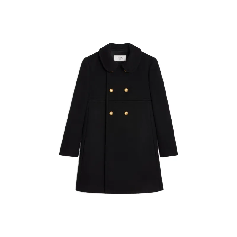 CELINE Victorine Double-Breasted Coat - POIZON