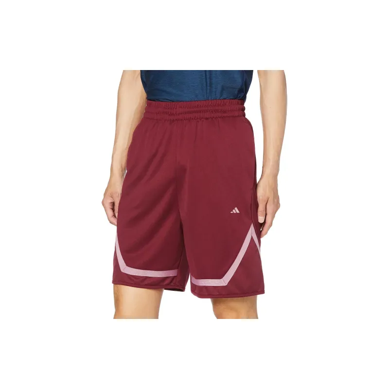 Adidas SS23 Basketball Shorts Men's Dark Red-4