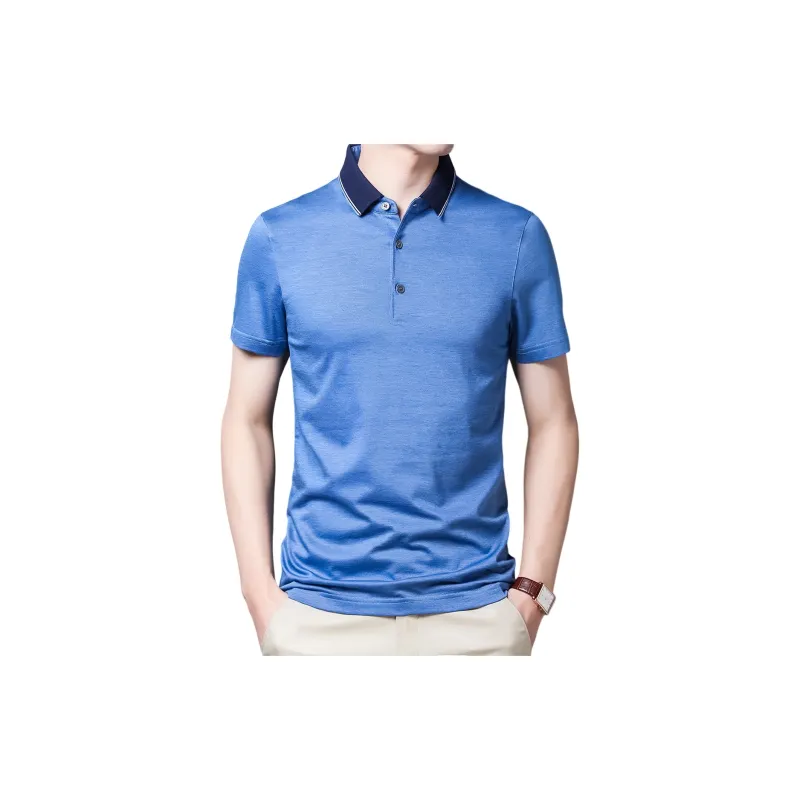H YXIANG Polo Shirts Men-7