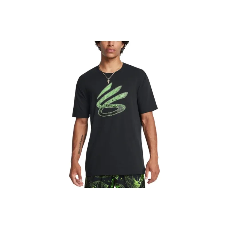 Under Armour CURRY LOGO TREND T Shirt Men's Black-2