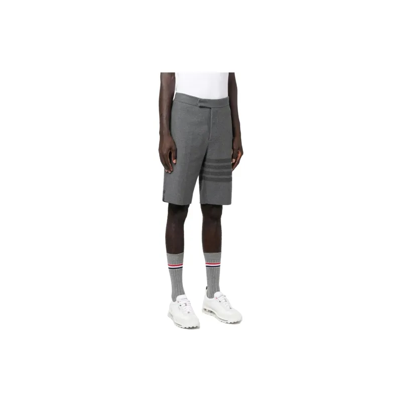 THOM BROWNE 4 Bar Striped Bermuda Shorts-3