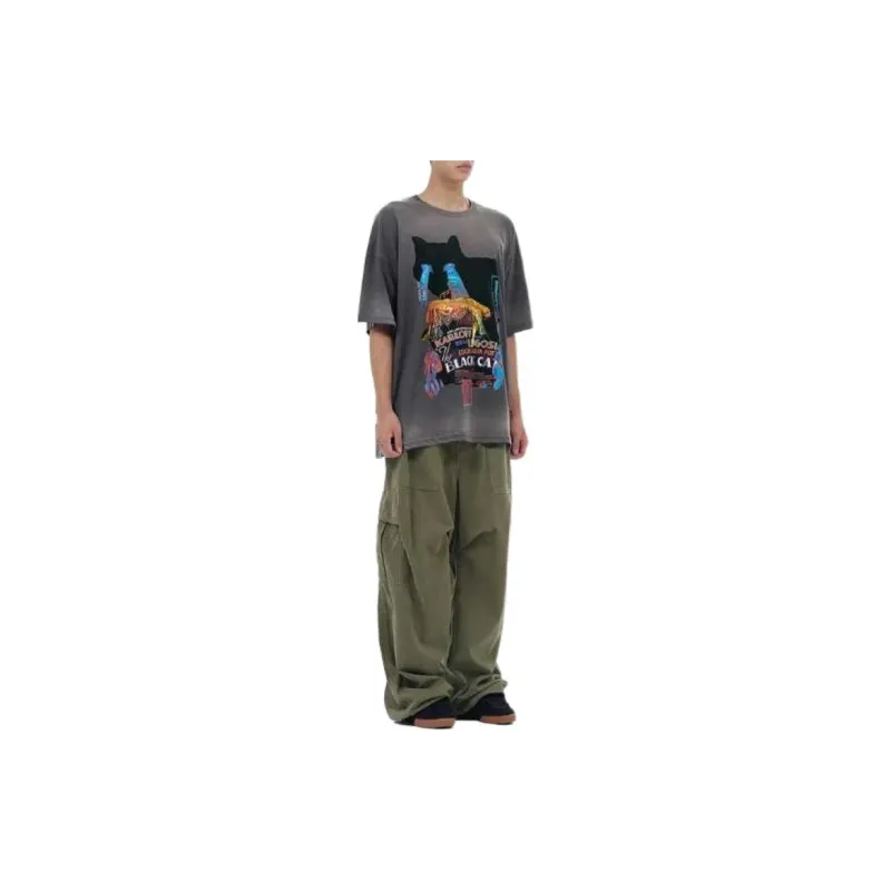 WE11DONE T Shirts Unisex Gray-5